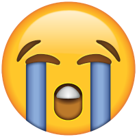 Emoticón cara llorando: llorar de la alegría por tener vivienda nueva Emoticón cara llorando: llorar de la alegría por tener vivienda nueva